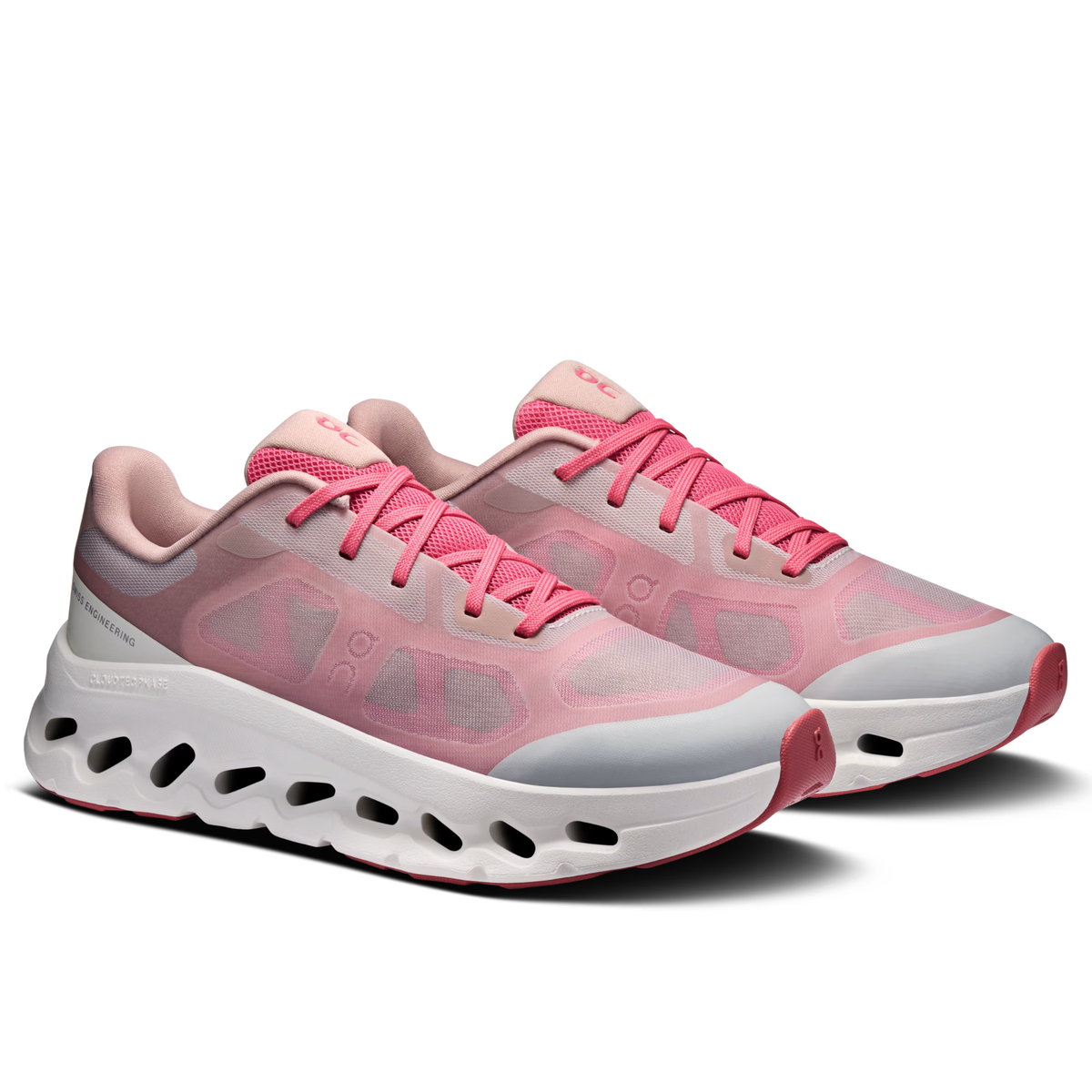 Cloudtilt Remix Series Comfortable and Versatile Casual Running Shoes Pink/White