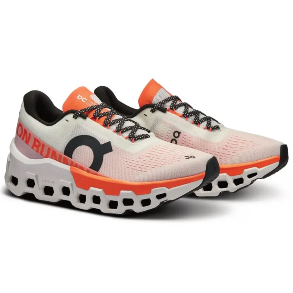 Cloudmonster 2 Men's and Women's Flow Sports Running Shoes White/Orange