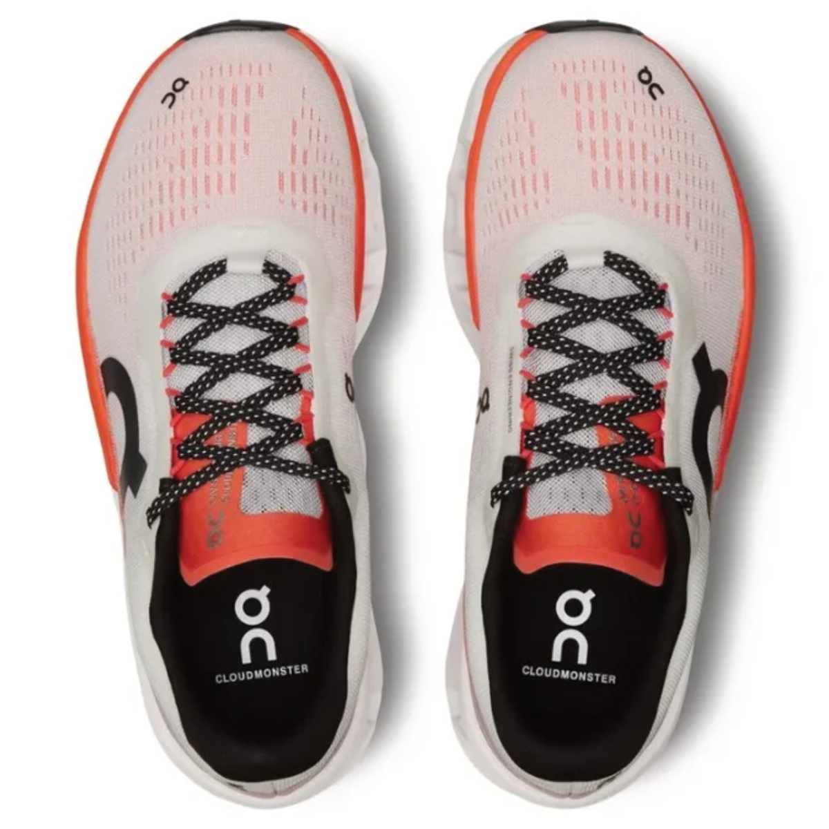 Cloudmonster 2 Men's and Women's Flow Sports Running Shoes White/Orange