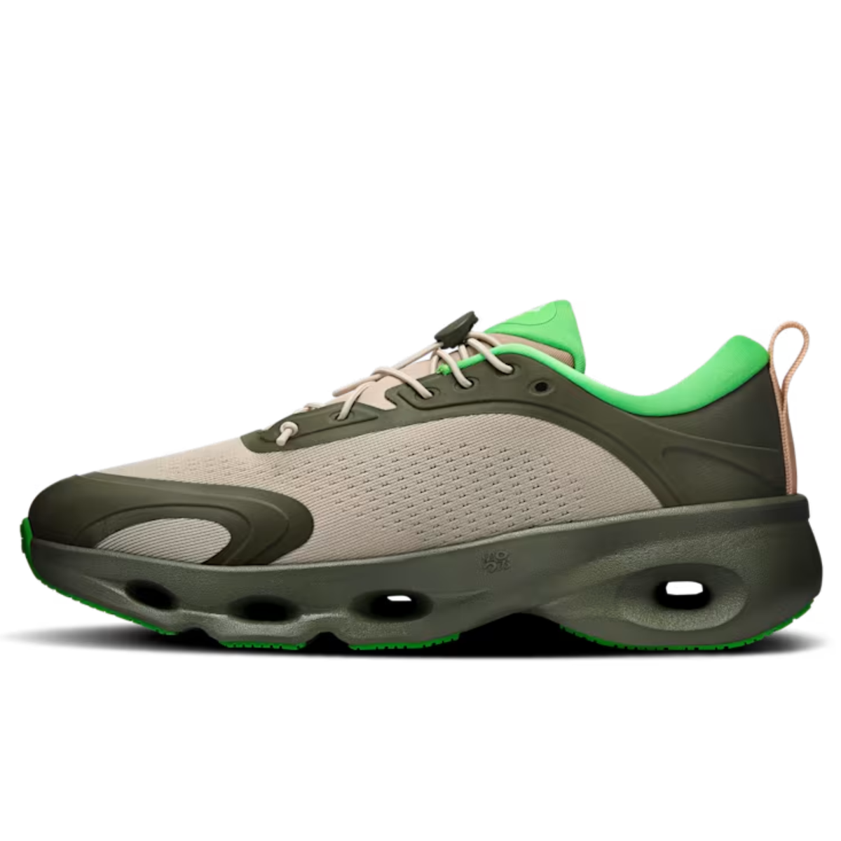 On Running Leisure Sports Shoes Khaki Green/Sand