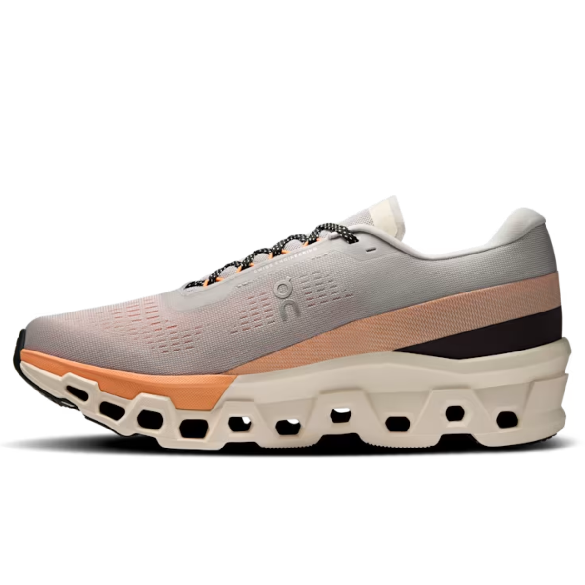 Cloudmonster 2 Men's and Women's Flow Sports Running Shoes Grey/Orange/White