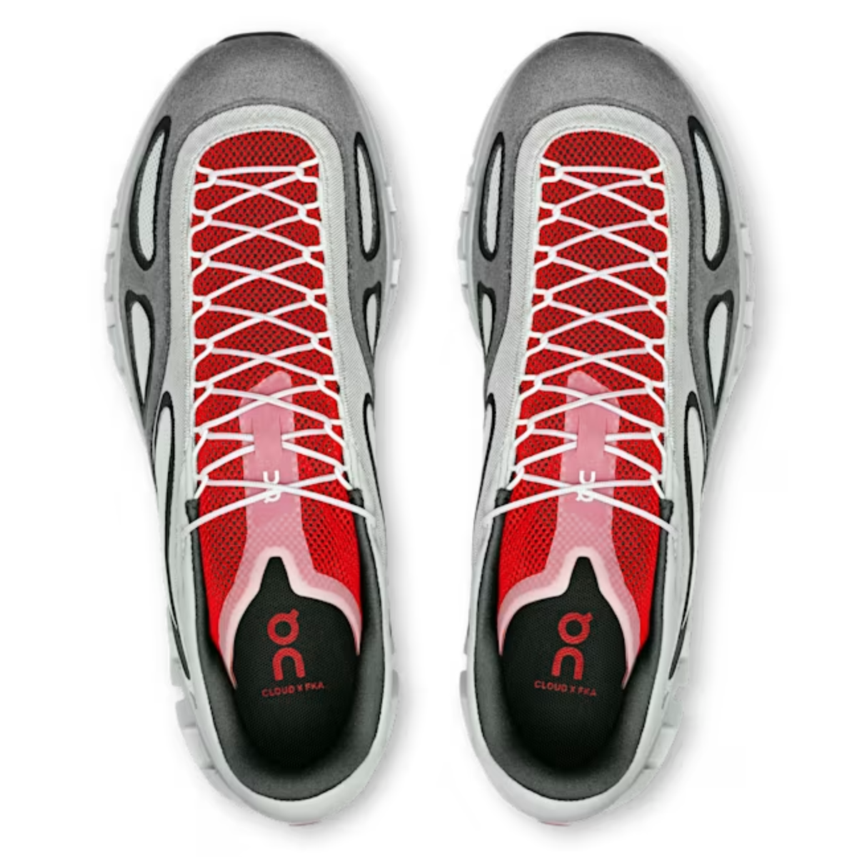 Comfortable Breathable Low Top Casual Running Shoes Dark Gray/Red/White