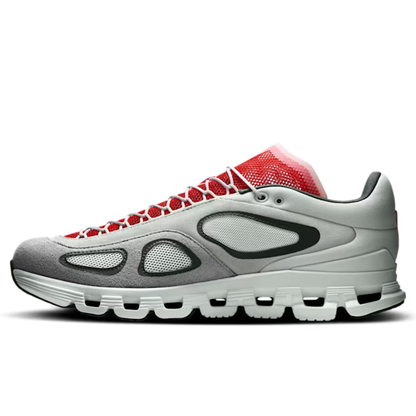 Comfortable Breathable Low Top Casual Running Shoes Dark Gray/Red/White