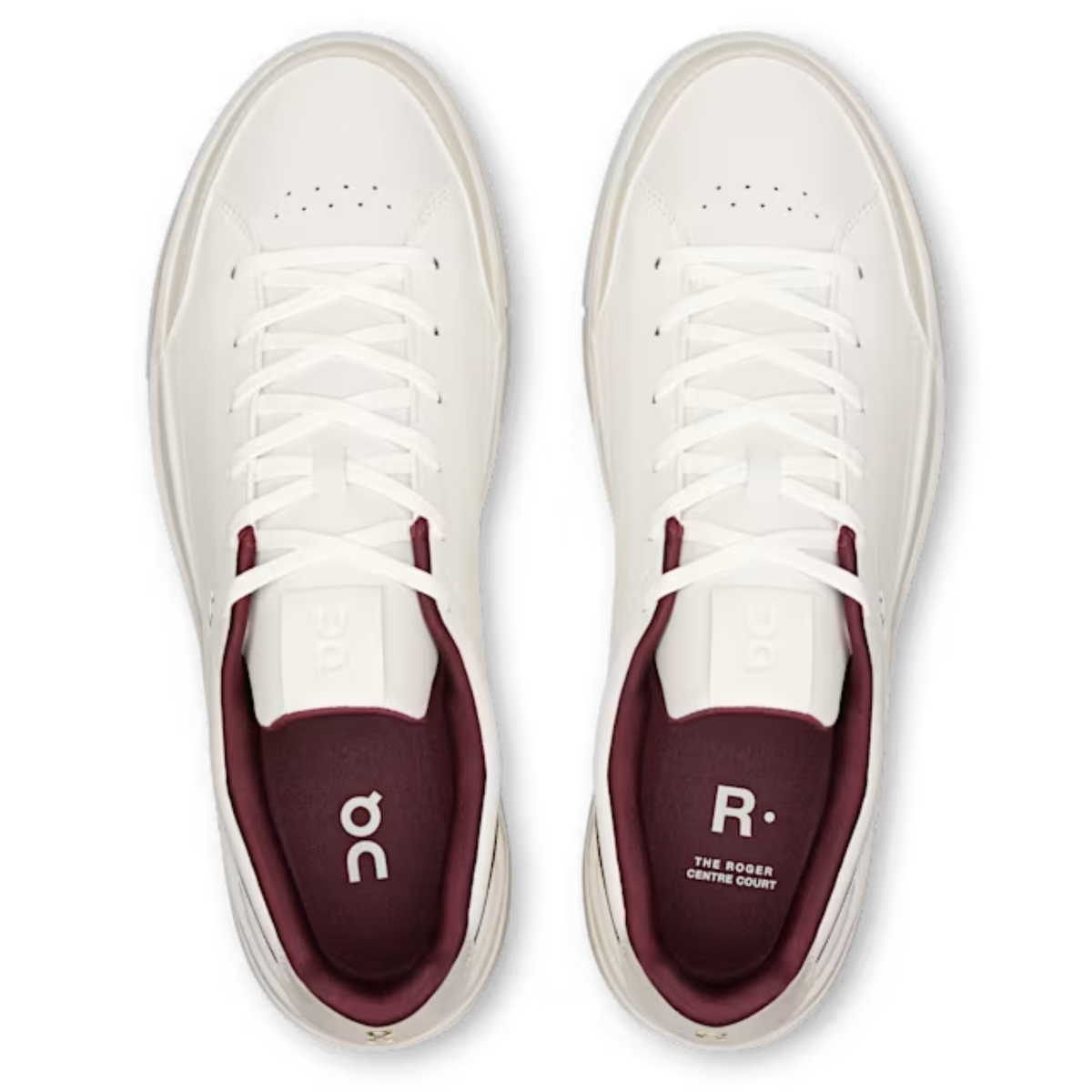 The Roger Centre Court Leisure Sports Shoes White/Wine Red